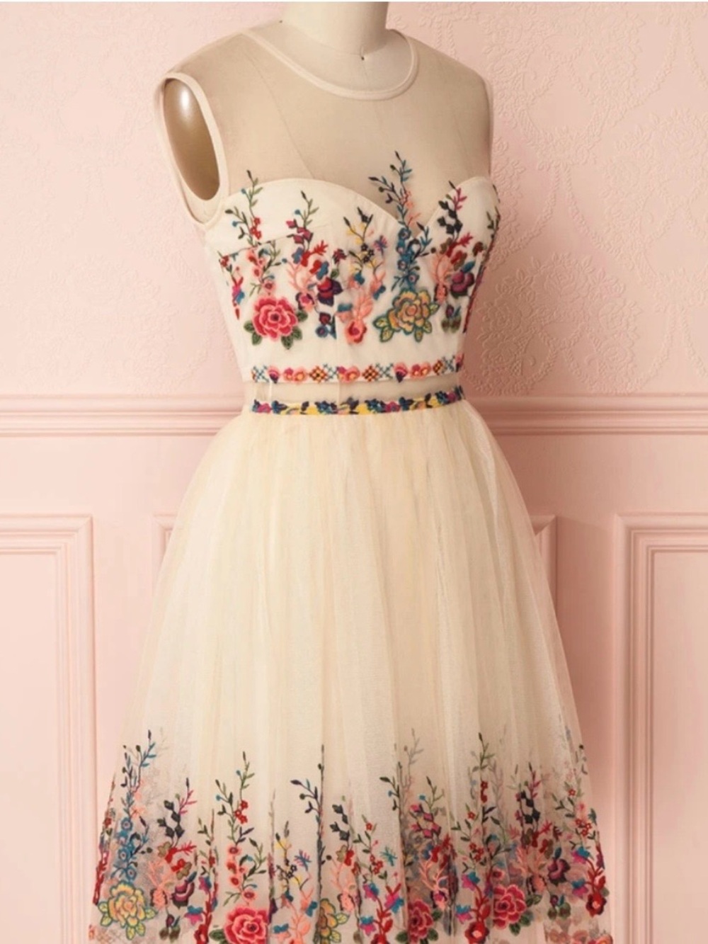 🌹 Beria tule floral dress 🌹
